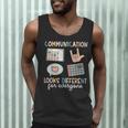 Communication Looks Different For Everyone SPED Teacher ASD Men Tank Top, novelty gifts, funny gifts Communication Looks Different For Everyone SPED Teacher ASD Men Tank Top, novelty gifts, funny gifts