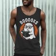 Cute Ghost Book Reading Books Lover Retro Halloween Teacher Men Tank Top, novelty gifts, funny gifts