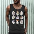 Cute Ghost Reading Books Teacher Halloween Reading Men Women Kids Men Tank Top, novelty gifts, funny gifts
