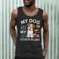 My Dog Ate My Lesson Plan Teacher Back To School Men Tank Top, novelty gifts, funny gifts