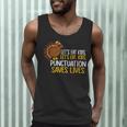 Lets Eat Kids Punctuation Turkey Thanksgiving Teacher Men Tank Top, novelty gifts, funny gifts