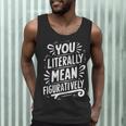 English Teacher Grammar Police Language Nerd You Literally Mean Figuratively V-Neck Modern Short Sleeve Small Men Tank Top, novelty gifts, funny gifts English Teacher Grammar Police Language Nerd You Literally Mean Figuratively V-Neck Modern Short Sleeve Small Men Tank Top, novelty gifts, funny gifts