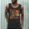 Fall In Love With Reading Autumn Thanksgiving Shirt Teacher Men Tank Top, novelty gifts, funny gifts Fall In Love With Reading Autumn Thanksgiving Shirt Teacher Men Tank Top, novelty gifts, funny gifts