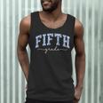 Fifth Grade Coquette Toile Blue Bow Floral Women Teacher Men Tank Top, novelty gifts, funny gifts Fifth Grade Coquette Toile Blue Bow Floral Women Teacher Men Tank Top, novelty gifts, funny gifts
