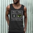 First Caffeinate Then Educate I Am Earning A Break Teacher Men Tank Top, novelty gifts, funny gifts