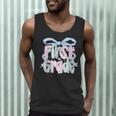 First Grade Coquette Bow Girls Teacher Team 1st Grade Squad Men Tank Top, novelty gifts, funny gifts