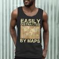 Geography Teacher Easily Distracted By Maps Men Tank Top, novelty gifts, funny gifts