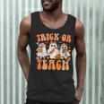 Groovy Teacher Halloween Trick Or Teach Ghost Men Women Kids Men Tank Top, novelty gifts, funny gifts Groovy Teacher Halloween Trick Or Teach Ghost Men Women Kids Men Tank Top, novelty gifts, funny gifts