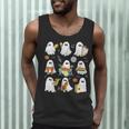 Halloween Ghost Music Teacher Playing Instruments Men Tank Top, novelty gifts, funny gifts