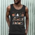 Halloween Library Ghost Books Teacher Spooky Trick Or Teach Men Tank Top, novelty gifts, funny gifts