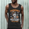 Halloween Skeleton Teacher Phonemes Graphemes Caffeine Lover Men Tank Top, novelty gifts, funny gifts Halloween Skeleton Teacher Phonemes Graphemes Caffeine Lover Men Tank Top, novelty gifts, funny gifts