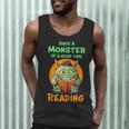 Halloween Teacher Librarian Monster Reading Books Men Women Kids Men Tank Top, novelty gifts, funny gifts
