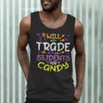 Halloween Teacher Will Trade Students For Candy Women Men Men Tank Top, novelty gifts, funny gifts