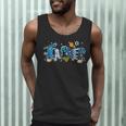 Hanukkah Leopard Plaid Teacher Chanukah Jewish Women Men Men Tank Top, novelty gifts, funny gifts