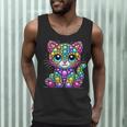 Happy Dot Day Colorful Polka Dot Cat Kitten Teachers Kids Men Tank Top, novelty gifts, funny gifts