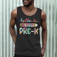 Hello Pre-K Pencil Teacher Student Tie Dye Men Tank Top, novelty gifts, funny gifts Hello Pre-K Pencil Teacher Student Tie Dye Men Tank Top, novelty gifts, funny gifts