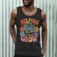 Helping Little Minds Grow Teacher First Day Back To School Men Tank Top, novelty gifts, funny gifts Helping Little Minds Grow Teacher First Day Back To School Men Tank Top, novelty gifts, funny gifts