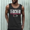 Humor Teacher Empty Battery Power Men Women Men Tank Top, novelty gifts, funny gifts