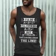 I'Ll Even Do That's Where I Draw The Line Math Teacher Joke Men Tank Top, novelty gifts, funny gifts