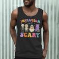 Inclusion Isn't Scary Ghost Halloween SLP Sped Teacher Men Tank Top, novelty gifts, funny gifts Inclusion Isn't Scary Ghost Halloween SLP Sped Teacher Men Tank Top, novelty gifts, funny gifts