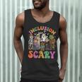 Inclusion Isnt Scary Halloween Skeleton Ghost Sped Teacher Men Tank Top, novelty gifts, funny gifts