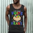 I Am Their Voice They Are My Heart Autism Awareness Teacher Men Tank Top, novelty gifts, funny gifts