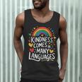 Kindness Comes In Many Languages ESL English Teacher Men Tank Top, novelty gifts, funny gifts Kindness Comes In Many Languages ESL English Teacher Men Tank Top, novelty gifts, funny gifts