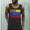 Leer Es Poder Colombian Spanish Teacher Maestra Colombia Men Tank Top, novelty gifts, funny gifts Leer Es Poder Colombian Spanish Teacher Maestra Colombia Men Tank Top, novelty gifts, funny gifts
