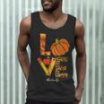 Leopard Pumpkin Love Teacher Life Thanksgiving Fall Women Men Tank Top, novelty gifts, funny gifts