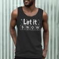 Let It Snow Christmas Pajamas Chemistry Teacher Men Tank Top, novelty gifts, funny gifts