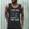 I Love Math And Cats Cat Lover Science Teacher Student Men Tank Top, novelty gifts, funny gifts I Love Math And Cats Cat Lover Science Teacher Student Men Tank Top, novelty gifts, funny gifts