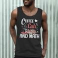 I Love Math Cats And Coffee Heart Mathematics Teacher Men Tank Top, novelty gifts, funny gifts