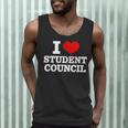 I Love Student Council Student Teacher Men Tank Top, novelty gifts, funny gifts