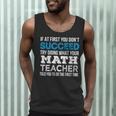 Math Teacher If At First You Don't Succeed Men Tank Top, novelty gifts, funny gifts Math Teacher If At First You Don't Succeed Men Tank Top, novelty gifts, funny gifts