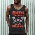 Math Teachers Love Brains Scary Halloween Men Women Men Tank Top, novelty gifts, funny gifts