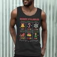 Merry Syllables Teacher Christmas Educational Kids Men Tank Top, novelty gifts, funny gifts Merry Syllables Teacher Christmas Educational Kids Men Tank Top, novelty gifts, funny gifts
