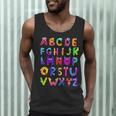 Monster ABC Cute Alphabet Halloween Teacher Costume Kids Men Tank Top, novelty gifts, funny gifts