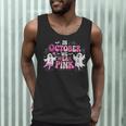 In October We Wear Pink Ballet Ghost Teacher Breast Cancer Men Tank Top, novelty gifts, funny gifts