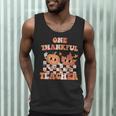 One Thankful Teacher Fall Leaves Thanksgiving Retro Men Tank Top, novelty gifts, funny gifts