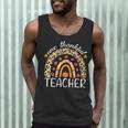 One Thankful Teacher Thanksgiving Rainbow Leopard Fall Men Tank Top, novelty gifts, funny gifts One Thankful Teacher Thanksgiving Rainbow Leopard Fall Men Tank Top, novelty gifts, funny gifts