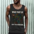 What Part Of Don't You Understand Math Teacher Men Tank Top, novelty gifts, funny gifts