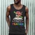 Pirate Teacher Halloween Skull Adult Men Tank Top, novelty gifts, funny gifts