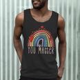 Pretty YOU MATTER Rainbow Positive Message Teachers Kids Men Tank Top, novelty gifts, funny gifts Pretty YOU MATTER Rainbow Positive Message Teachers Kids Men Tank Top, novelty gifts, funny gifts