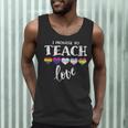 I Promise To Teach Love LGBT-Q Pride Proud Ally Teacher Men Tank Top, novelty gifts, funny gifts