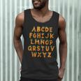 Pumpkin ABC Halloween Alphabet Costume School Teacher Kids Men Tank Top, novelty gifts, funny gifts