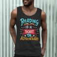 Reading Adventure Library Student Teacher Book Men Tank Top, novelty gifts, funny gifts