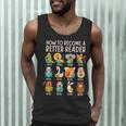 Reading Teacher How To Become a Better Reader Book Lover Fun Men Tank Top, novelty gifts, funny gifts Reading Teacher How To Become a Better Reader Book Lover Fun Men Tank Top, novelty gifts, funny gifts