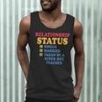 Relationship Status Single Married Hot Teacher Men Tank Top, novelty gifts, funny gifts