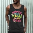 Retro Helping Small Hands Do Big Things Teacher Appreciation For Men Women Men Tank Top, novelty gifts, funny gifts Retro Helping Small Hands Do Big Things Teacher Appreciation For Men Women Men Tank Top, novelty gifts, funny gifts