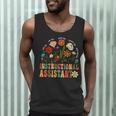 Retro Instructional Assistant Wildflowers Teacher Aide Men Tank Top, novelty gifts, funny gifts
